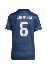 Fotbalové Dres Real Madrid Eduardo Camavinga #6 Dámské Venkovní Oblečení 2025-26 Krátký Rukáv